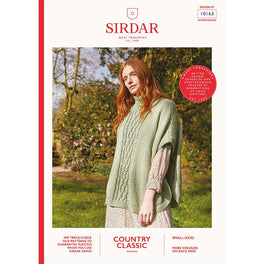 Roll Neck Poncho in Sirdar Country Classic Worsted - Digital Version 10163