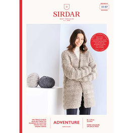 Free Download - Longline Cardigan In Sirdar Adventure Super Chunky