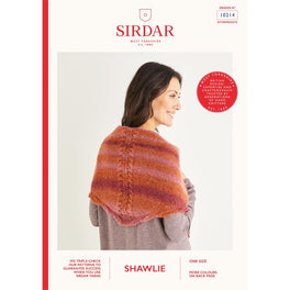 Triangular Lace Leaf Shawl in Sirdar Shawlie - Digital Version 10214