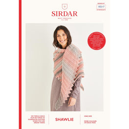 Asymmetric Scallop Edged Shawl in Sirdar Shawlie - Digital Version 10217
