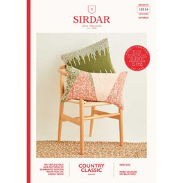 Swiss Darned & intarsia Cushions in Sirdar Country Classic Worsted - Digital Version 10234