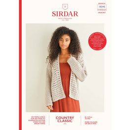 Crochet Cardigan in Sirdar Country Classic 4ply - Digital Version 10245