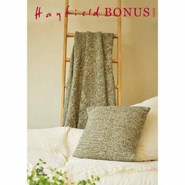 Blanket and Cushion in Hayfield Bonus Dk - Digital Version 10258