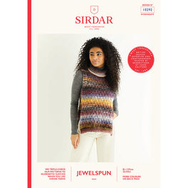 Roll Neck Tie-Side Vest in Sirdar Jewelspun Aran - Digital Version 10292