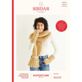 Scarf and Wristwarmers in Sirdar Adventure Super Chunky
