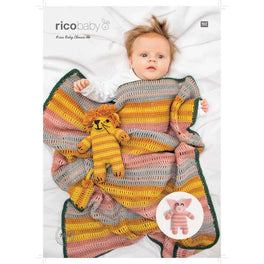 Blanket Pig and Lion in Rico Baby Classic Dk - Digital Version 1034