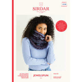 Cable Cowl in Sirdar Jewelspun Aran