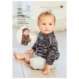 Babies Sweater and Hat in Rico Dream Dk Uni - Digital Version 1035