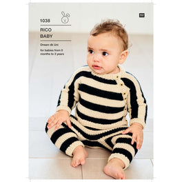Babies Cardigan and Leggings in Rico Dream Dk Uni