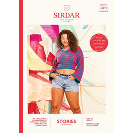Cow Bell Sleeve Sweater in Sirdar Stories Dk
