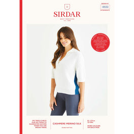 Ace Collared Sweater in Sirdar Cashmere Merino Silk Dk - Digital Version 10552