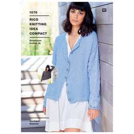 Sweater and Cardigan in Rico Esssentials Cotton Dk - Digital Version 1076