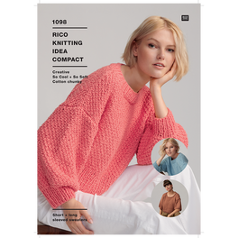 Short and Long Sleeve Sweaters in Rico Creative So Cool + So Soft Cotton Chunky - Digital Version 1098