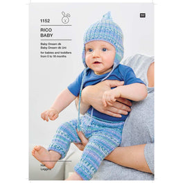 Hat and Leggings in Rico Baby Dream Dk, Baby Dream Dk Uni - Digital Version 1152