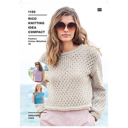 Sweater and Tops in Rico Fashion Cotton Metallise Dk - Digital Version 1186