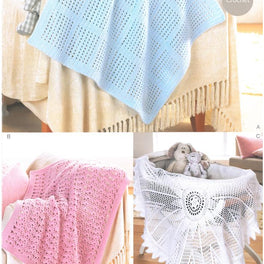 Baby Blankets and Shawl in Sirdar Snuggly Dk