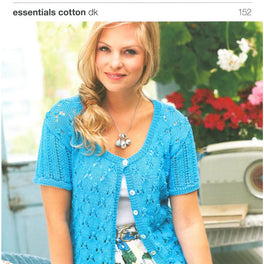 Ladies Lace Cardigans in Rico Essentials Cotton Dk (152)