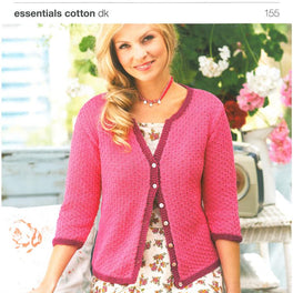 Ladies Cardigans in Rico Essentials Cotton Dk (155)