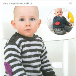 Cardigan & Jumper in Rico Baby Cotton Soft Dk (172)