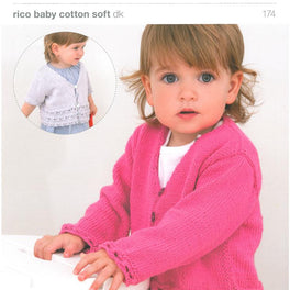 Cardigans in Rico Baby Cotton Soft Dk (174)