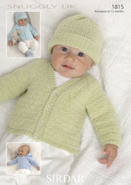 Baby / Childrens Cardigans, Hats, Mittens & Bootees in Snuggly DK