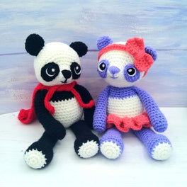 Wee Woolly Wonderfuls Pattern Booklet -Peter and Melinda the Pandas - in Stylecraft Special Chunky