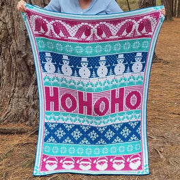 HoHoHo Blanket CAL - Modern in Stylecraft Special Dk - by Rosina Plane