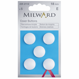 Milward Cover Buttons - 18mm