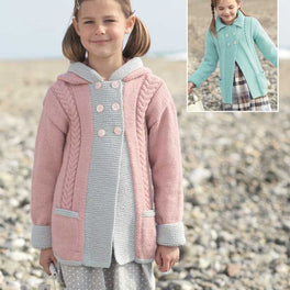 Childrens Hooded and Collared Coats in Sirdar Supersoft Aran - Digital Version