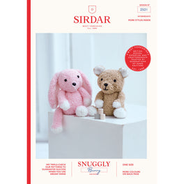 Teddy Bear and Bunny in Sirdar Snuggly Bunny