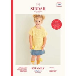 Short or Long Sleeved Top in Sirdar Snuggly Replay Dk