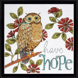 Hope Owl Counted Cross Stitch Kit