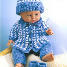 Doll's Coat and Outfit in Sirdar DK