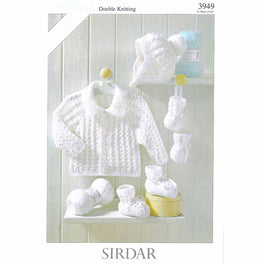 Jackets, Hat , Bootees and Mittens in Sirdar Snuggly DK