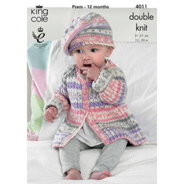 Baby Set in King Cole Cherish Dk - Digital Version 4011