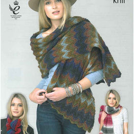 Shawls and Snood in King Cole Riot DK