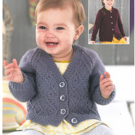 Babies and Girls Cardigans in Sirdar Snuggly DK
