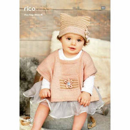 Ponchos and Hat knitted in Rico Baby Classic Dk