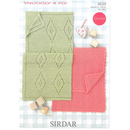 Blankets in Sirdar Snuggly 4ply - Digital Version