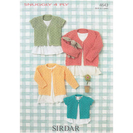 Cardigans in Sirdar Snuggly 4ply - Digital Version