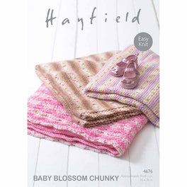 Blankets in Hayfield Baby Blossom Chunky