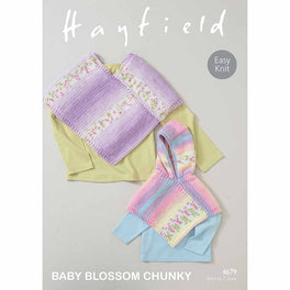 Ponchos in Hayfield Baby Blossom Chunky  - Digital Version