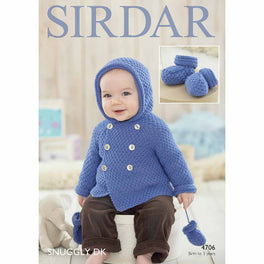 Coat, Mittens & Bootees in Sirdar Snuggly DK - Digital Version