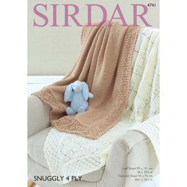 Blankets in Sirdar Snuggly 4ply 4741 - Digital Version