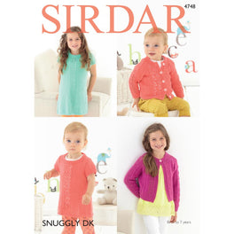 Dress and Cardigans in Sirdar Snuggly DK