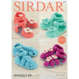 Sandals in Sirdar Snuggly DK - Digital Version