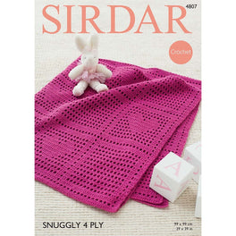 Blanket in Sirdar Snuggly 4ply - Digital Version