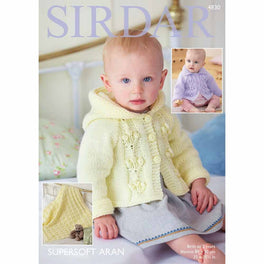 Hooded and Flat Collar Jackets and Blanket in Sirdar Supersoft Aran - Digital Version
