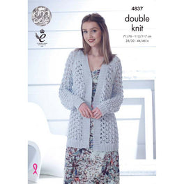 Ladies Cardigans in King Cole Cottonsoft Dk