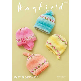 Baby Hats in Hayfield Baby Blossom DK - Digital Version